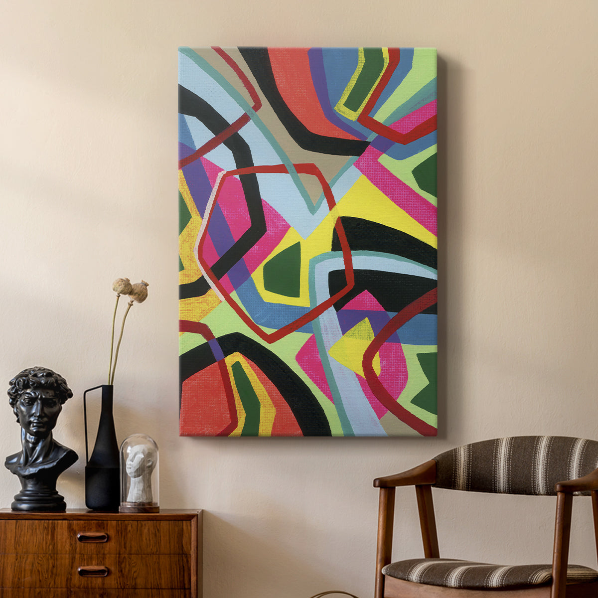 Bold Shape Shift II - Canvas Art Print