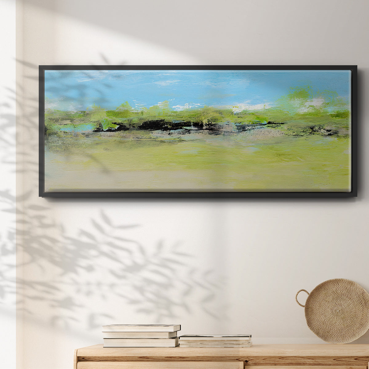 From the Terrace I - Floater Framed Canvas Print