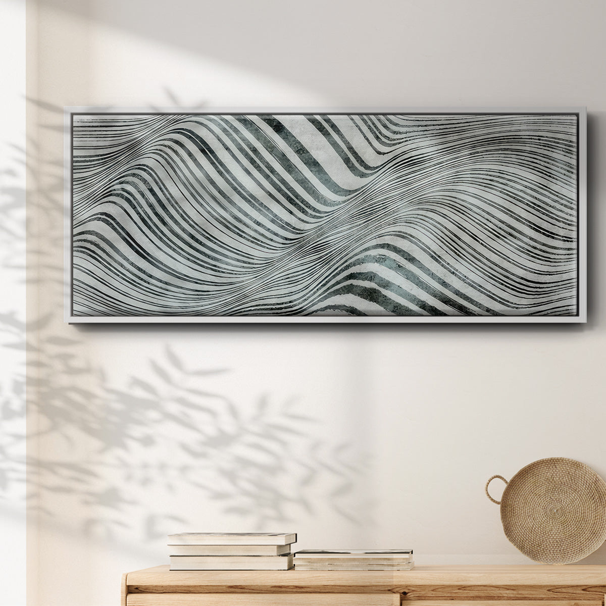 Forme de la mer  - Floater Framed Canvas Print