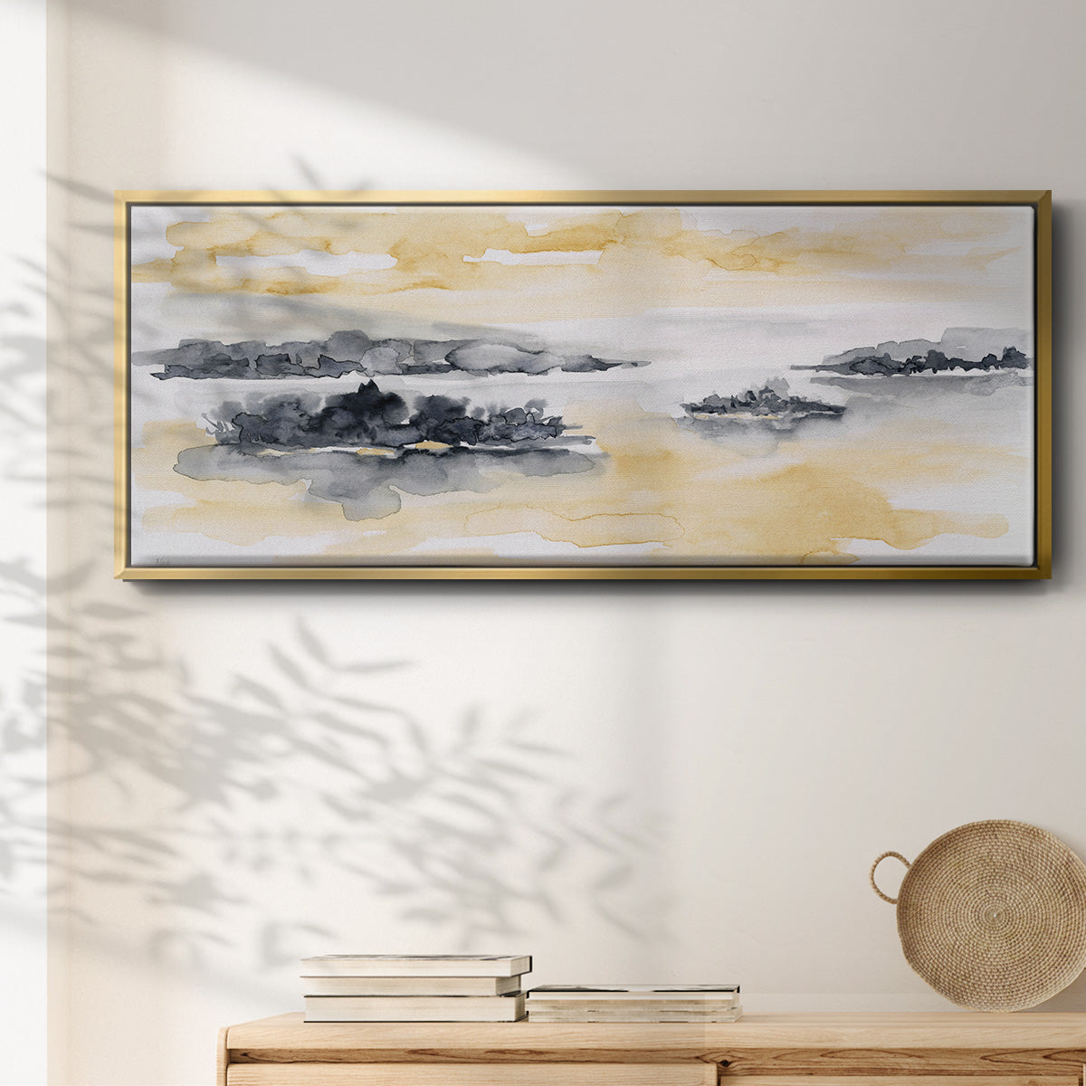 Whispering Wind I - Floater Framed Canvas Print