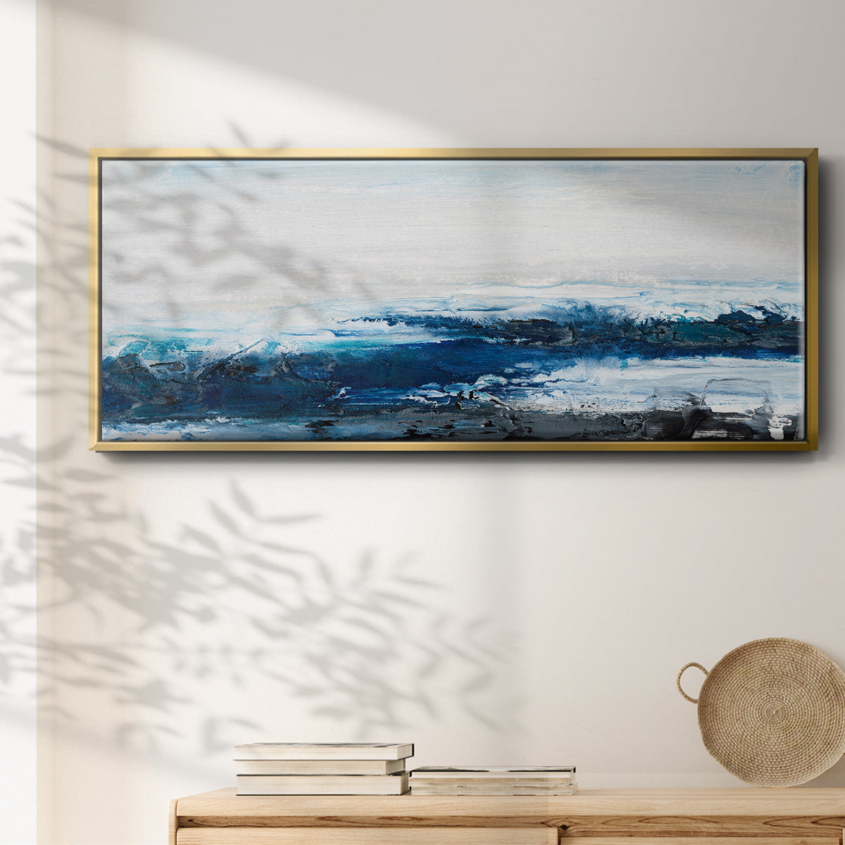 Mysterious Sea I - Floater Framed Canvas Print