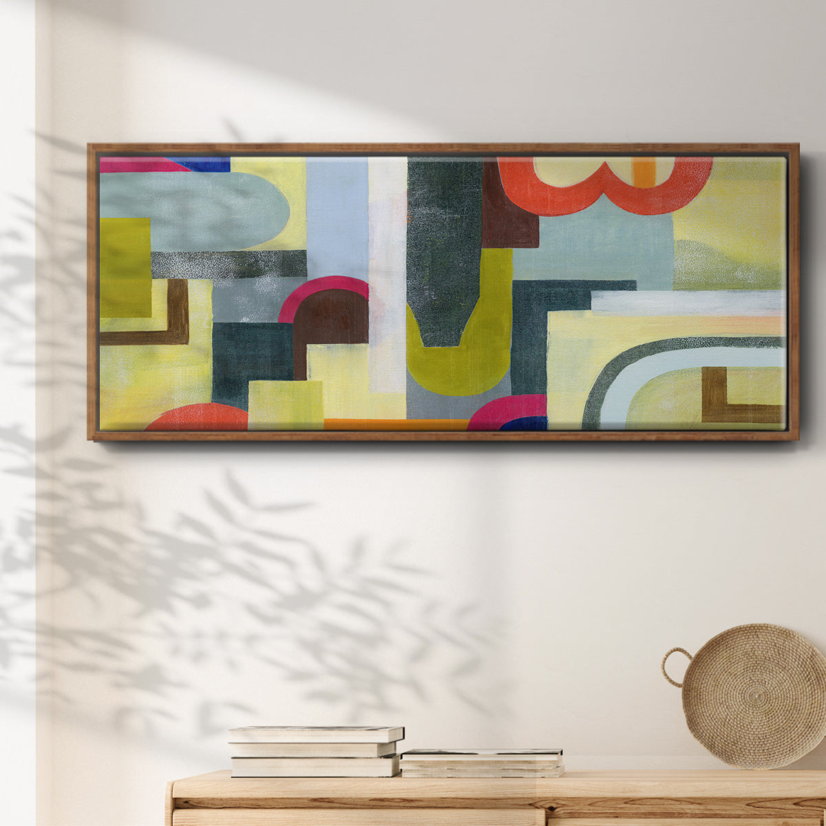 City of Rainbows III - Floater Framed Canvas Print