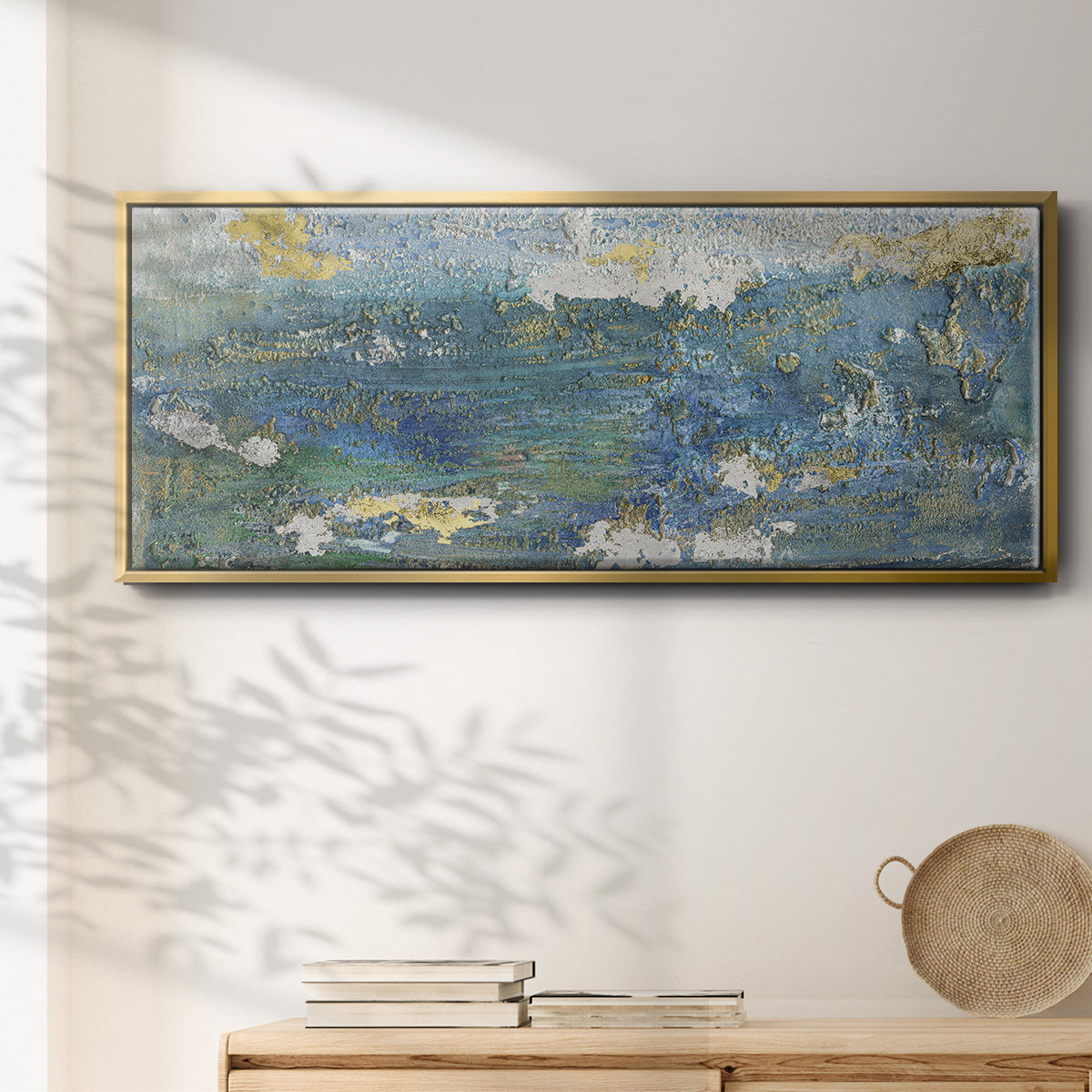 Sparkling Sea I - Floater Framed Canvas Print