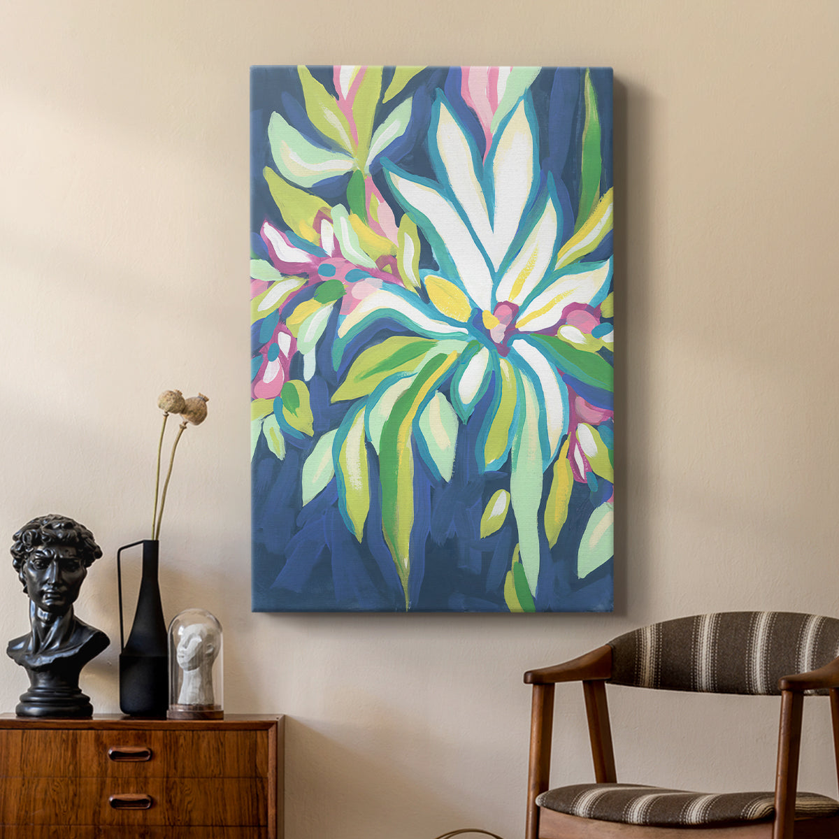 Blue Tropics IV - Canvas Art Print