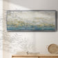 Color Block Horizon - Floater Framed Canvas Print