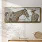 Work Friends I - Floater Framed Canvas Print