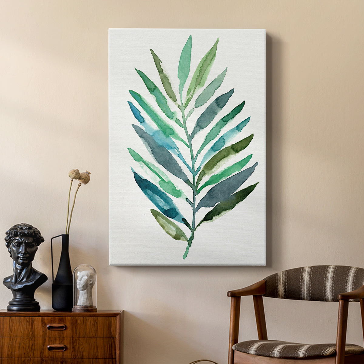 Palm Frond Flow IV - Canvas Art Print