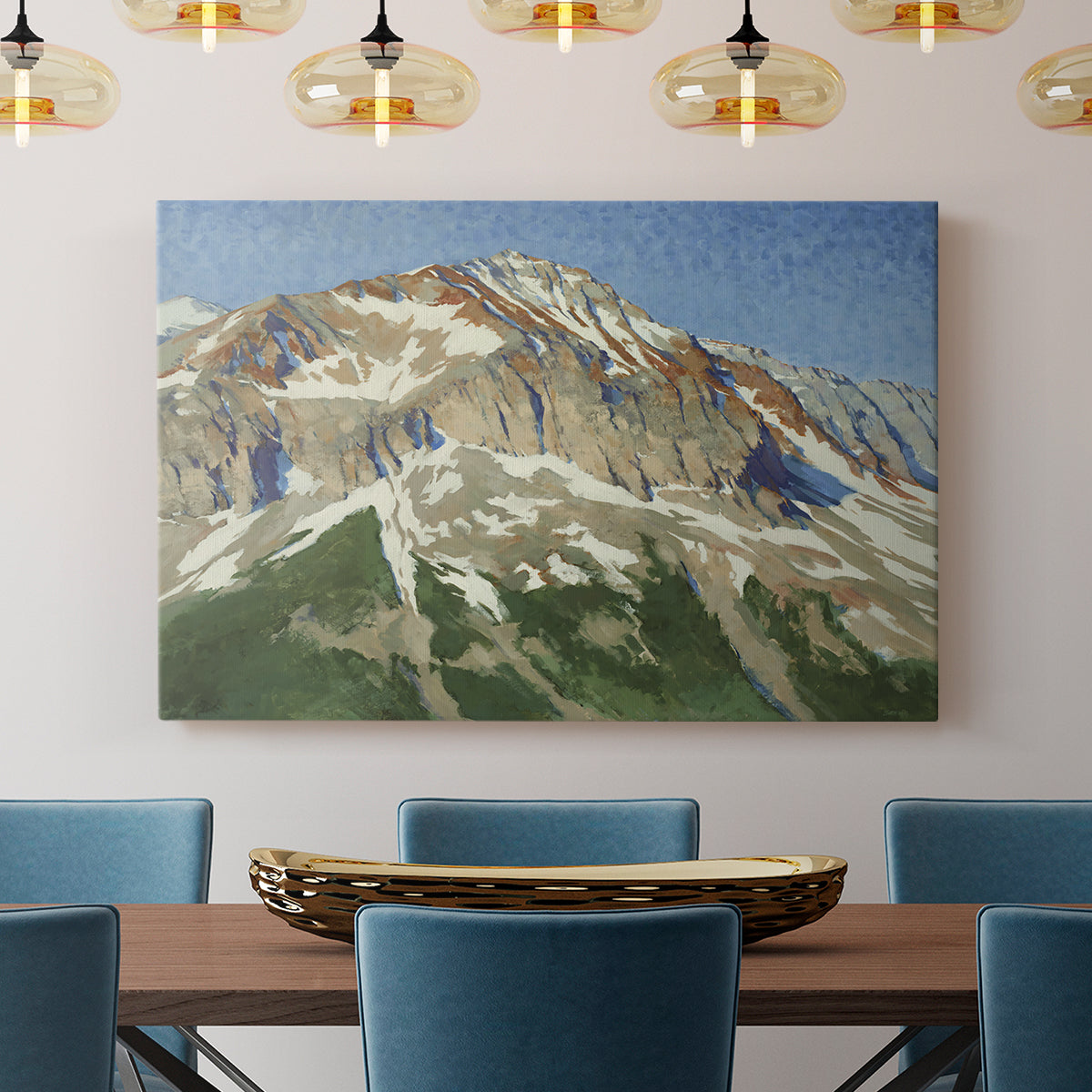 Vermillion Ascent - Canvas Art Print