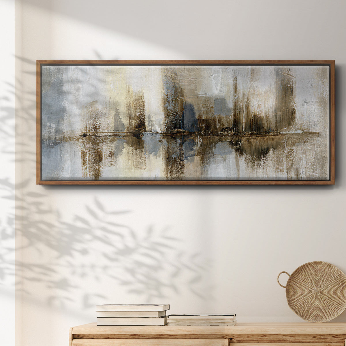 Harbor Lights - Floater Framed Canvas Print