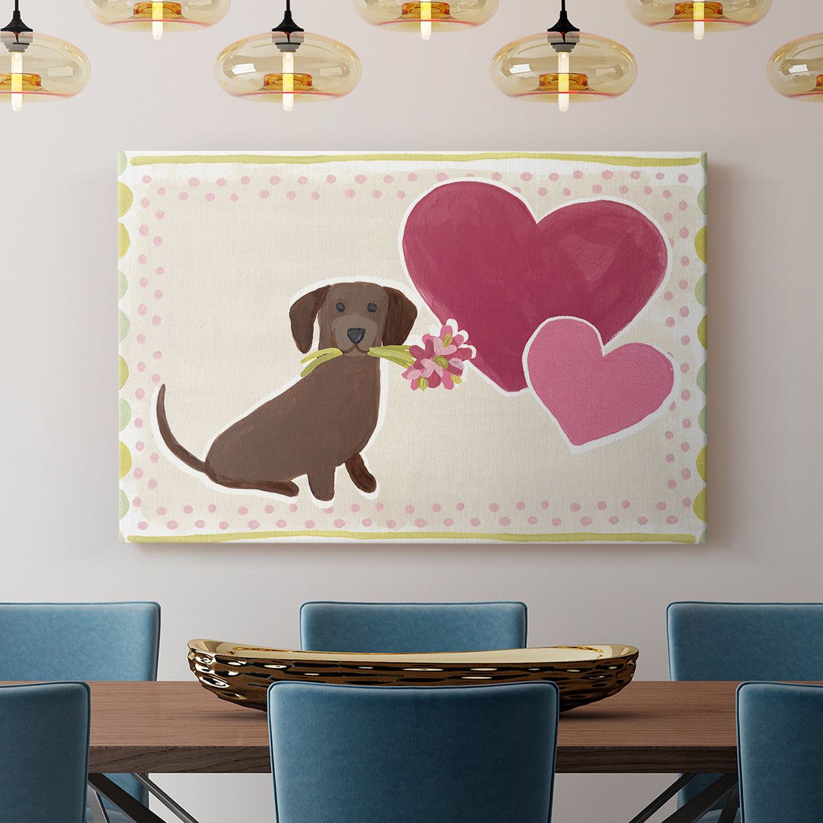 Dachshund Delight Collection A - Canvas Art Print