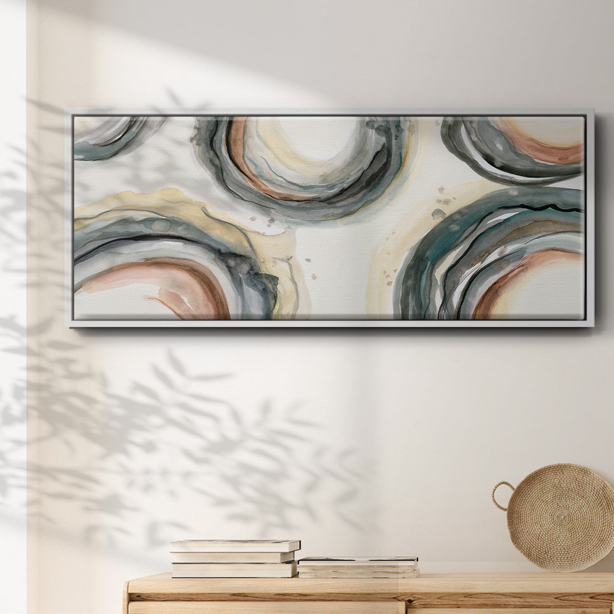 Elasticity - Floater Framed Canvas Print