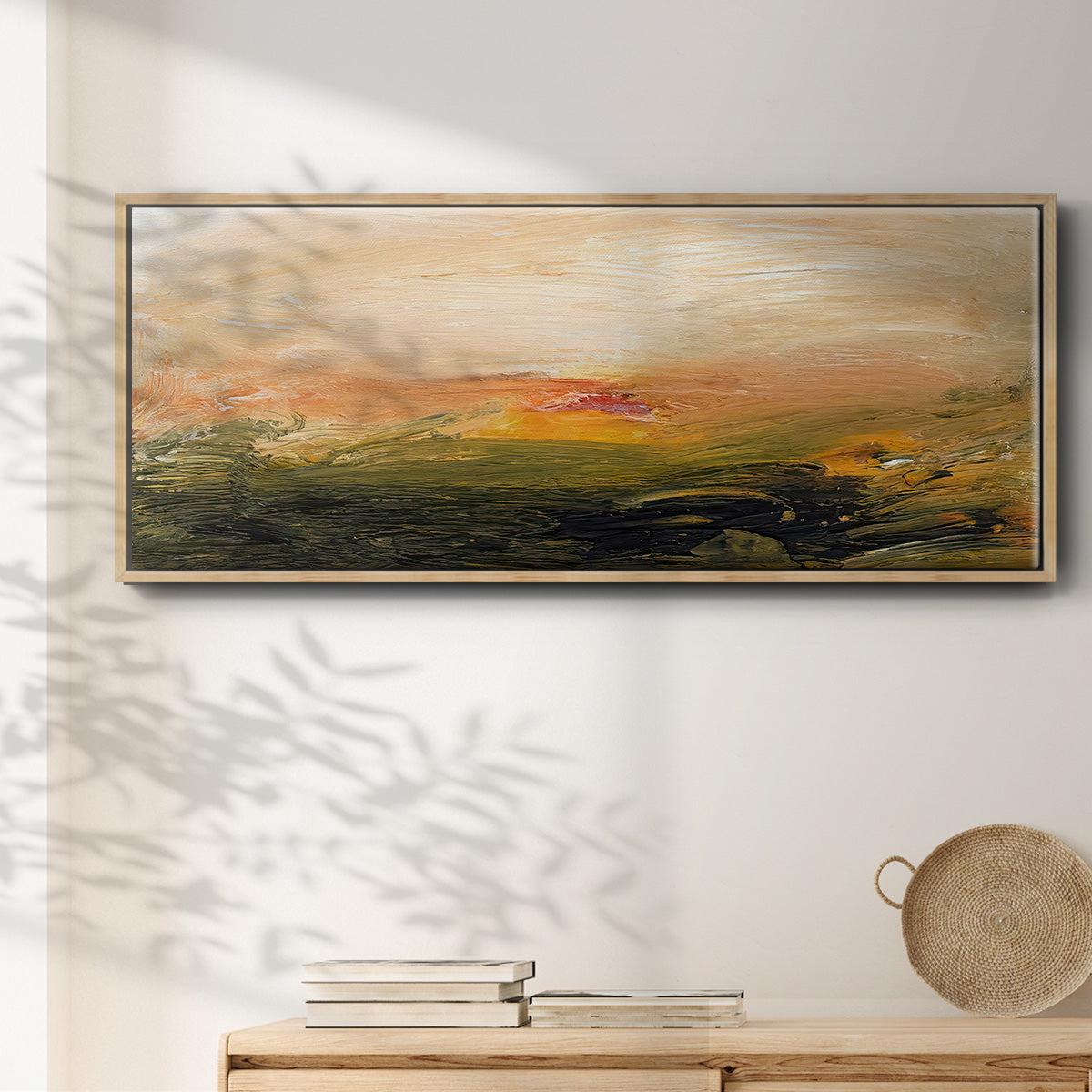 Lingering Light I - Floater Framed Canvas Print