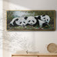Panda Play - Floater Framed Canvas Print