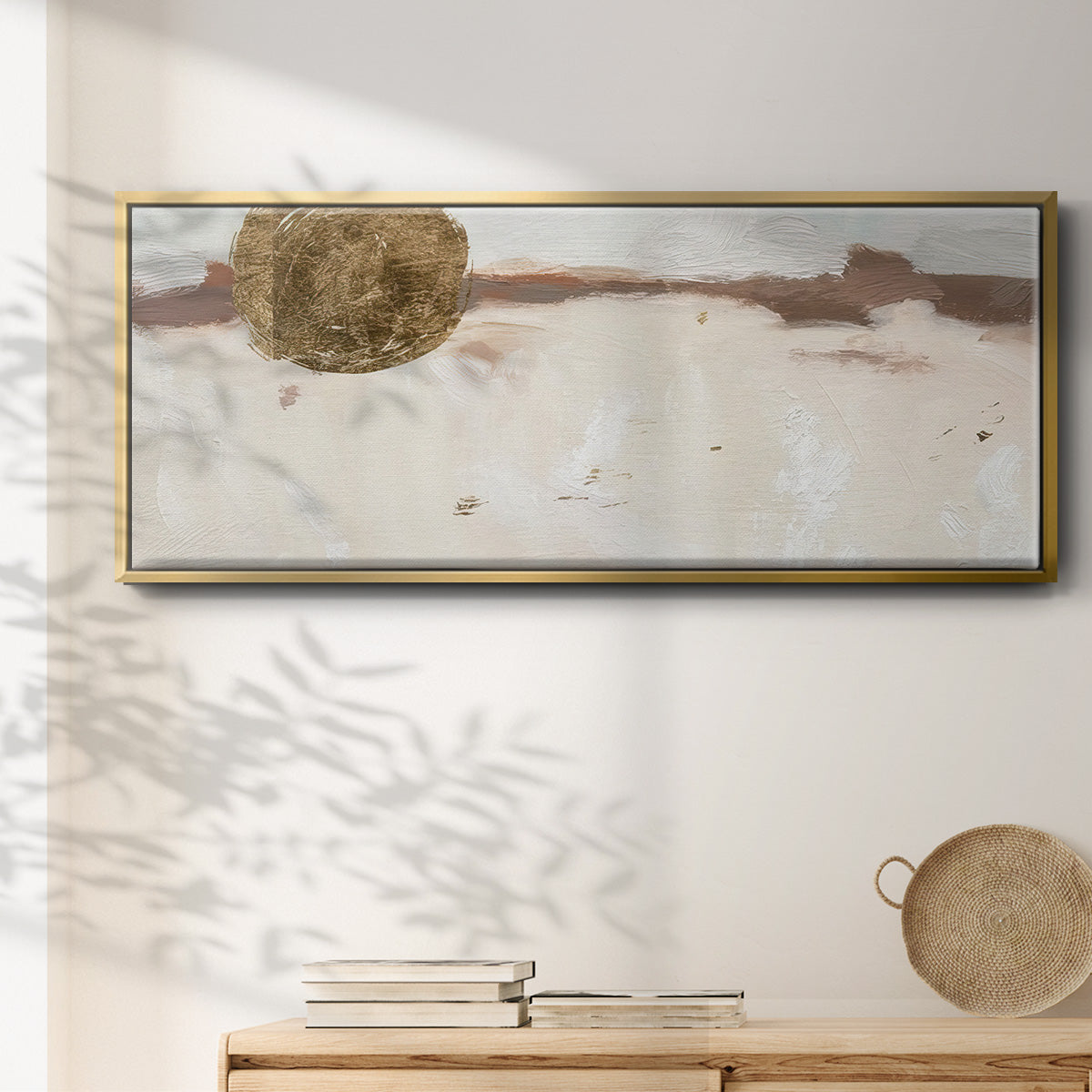 Winter Medallion IV - Floater Framed Canvas Print
