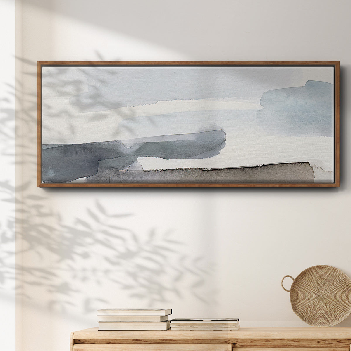 Coastal Tones IV - Floater Framed Canvas Print