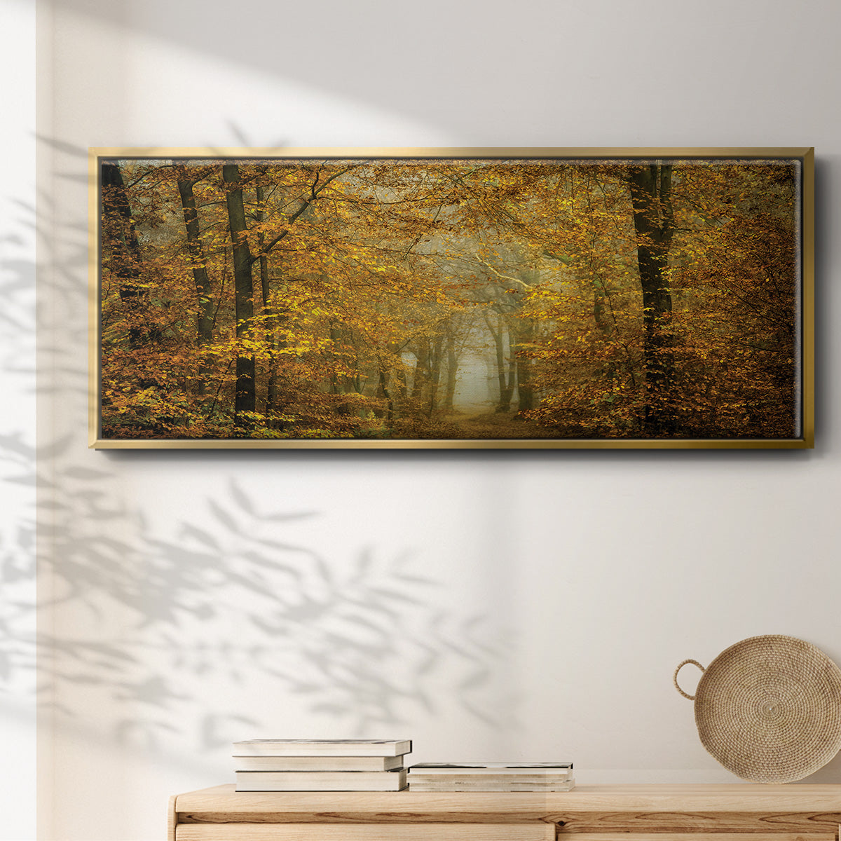 Soon Fall Leaves - Floater Framed Canvas Print