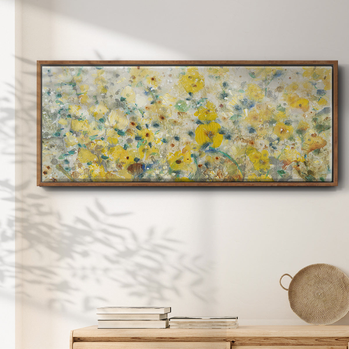 Cheerful Garden II - Floater Framed Canvas Print