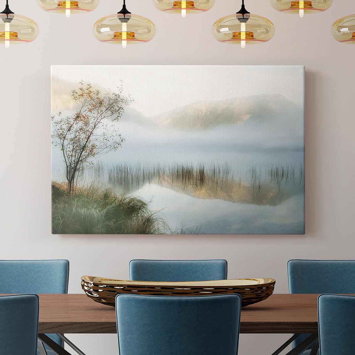 Golden Mirror of October - Canvas Art Print