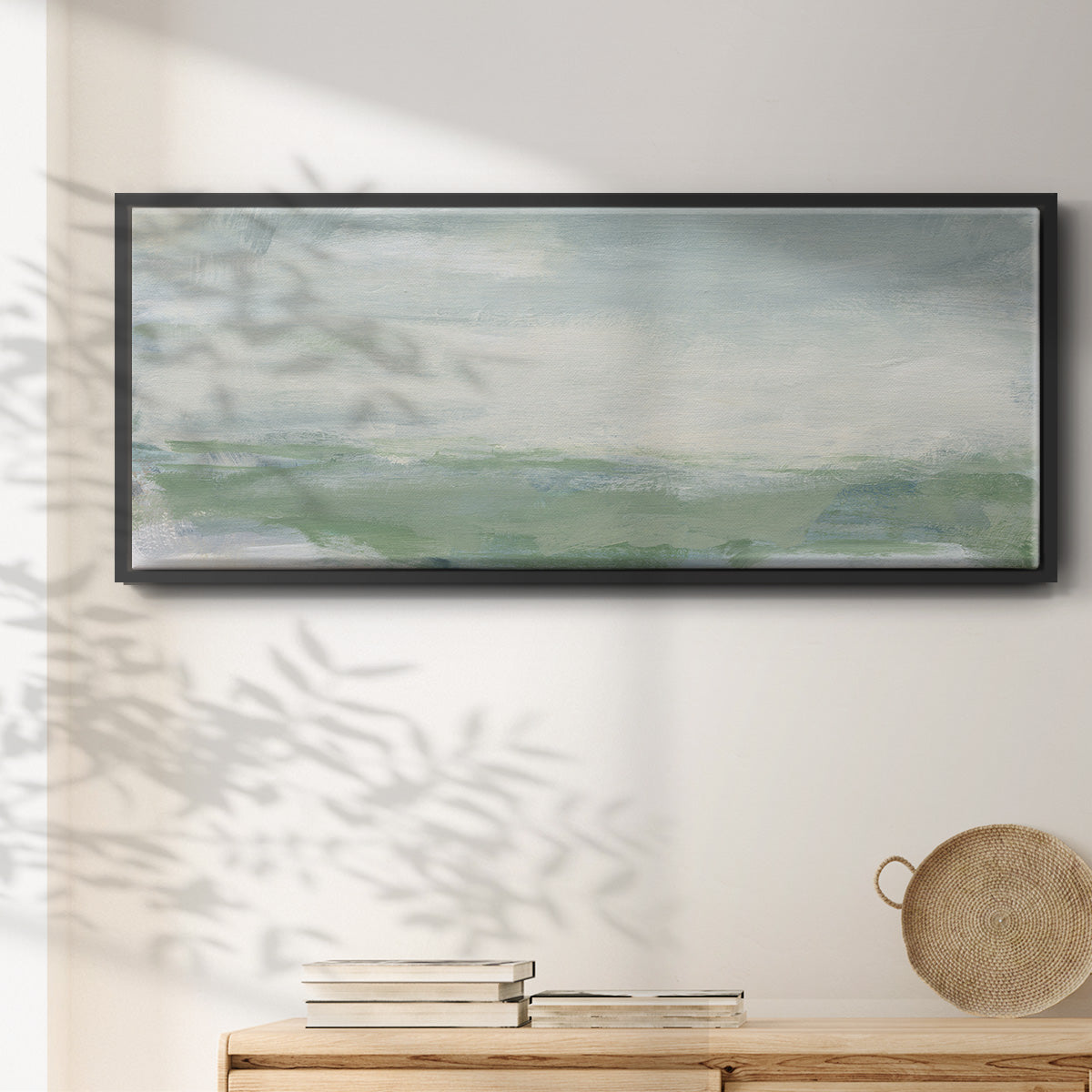 Coastal I - Floater Framed Canvas Print
