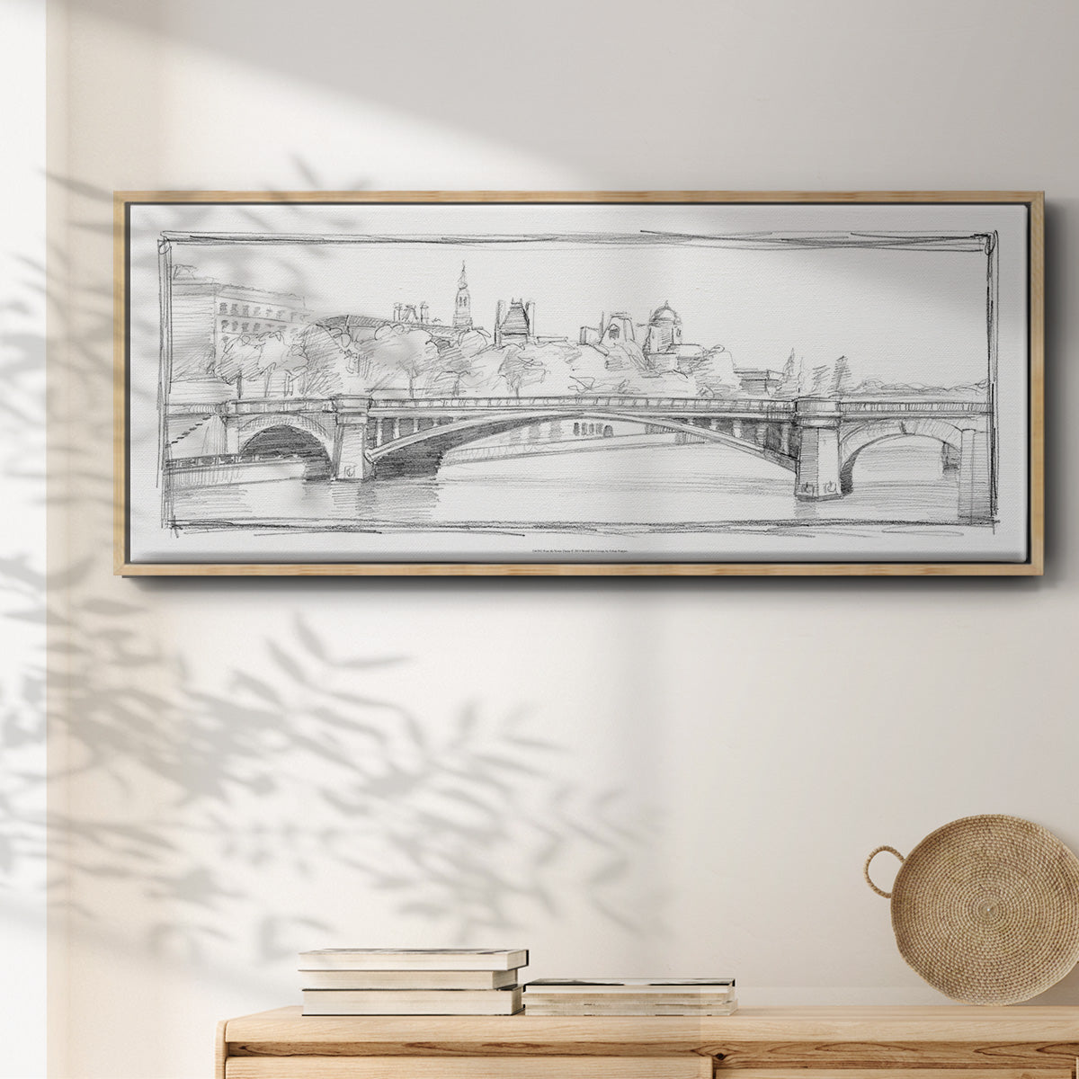 Pont de Notre Dame - Floater Framed Canvas Print