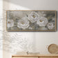 Cottage Roses - Floater Framed Canvas Print
