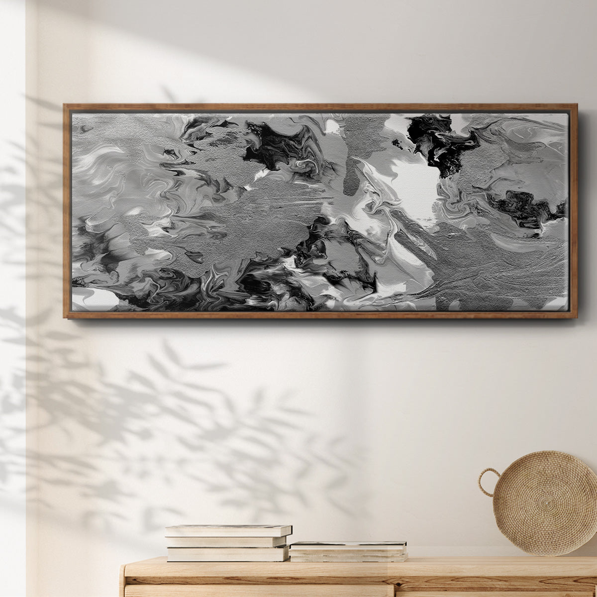 Rich Marble - Floater Framed Canvas Print