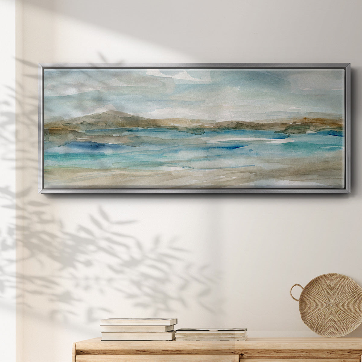 Peaceful Beach II - Floater Framed Canvas Print