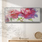 Prize Peonies II - Floater Framed Canvas Print
