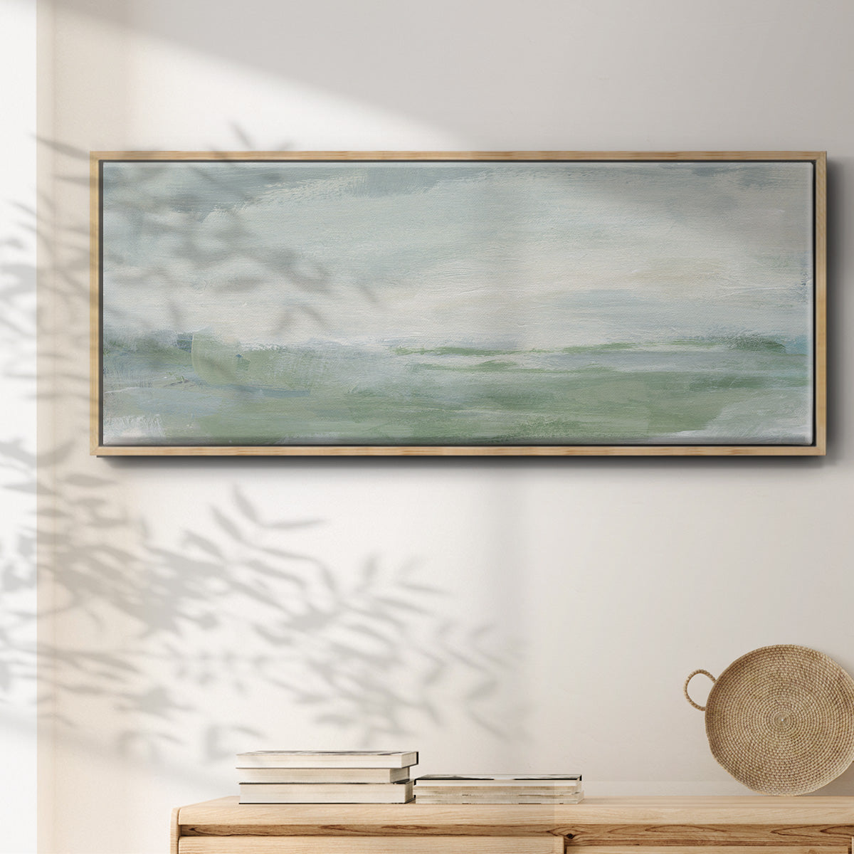 Coastal II - Floater Framed Canvas Print