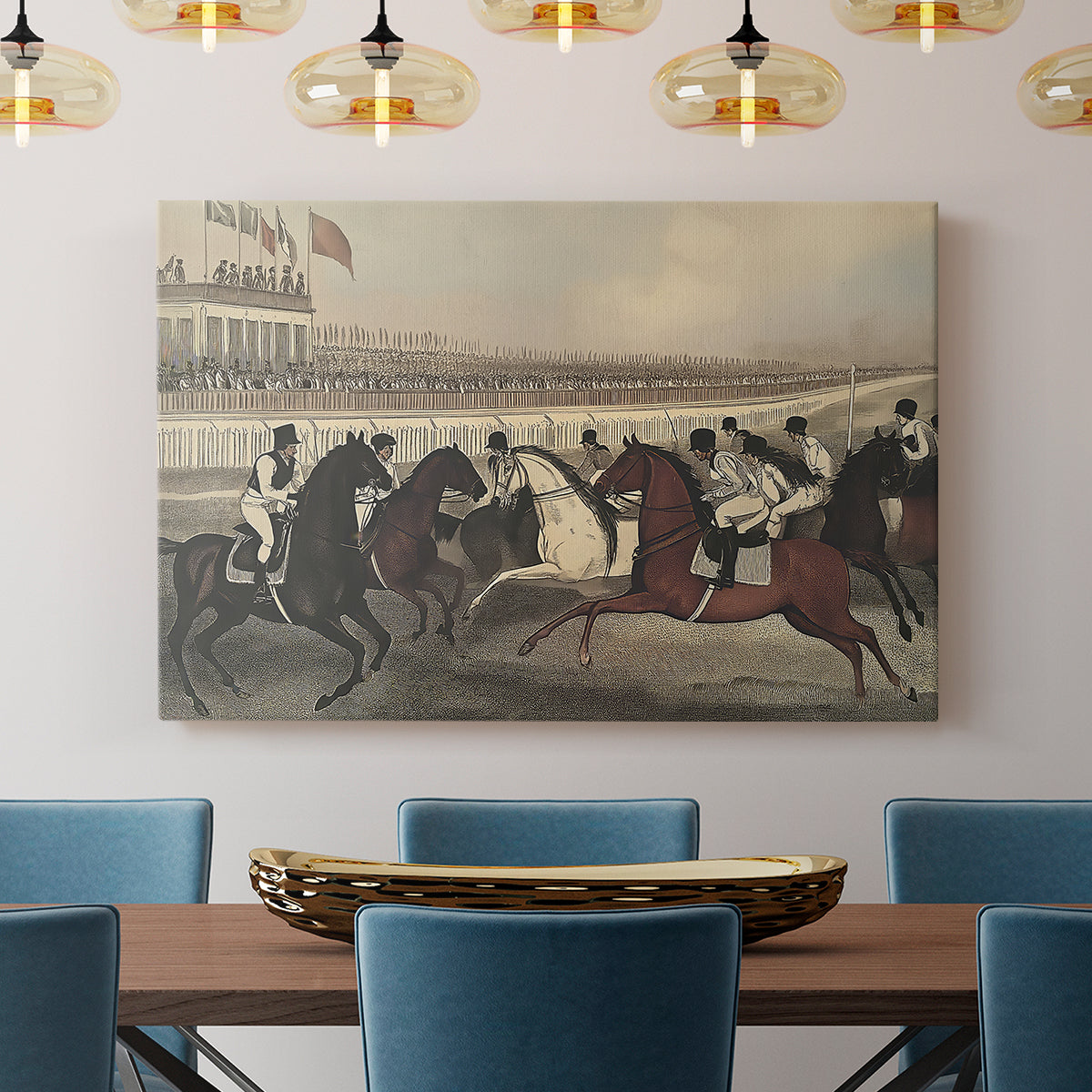 Vintage Jockey LVII - Canvas Art Print