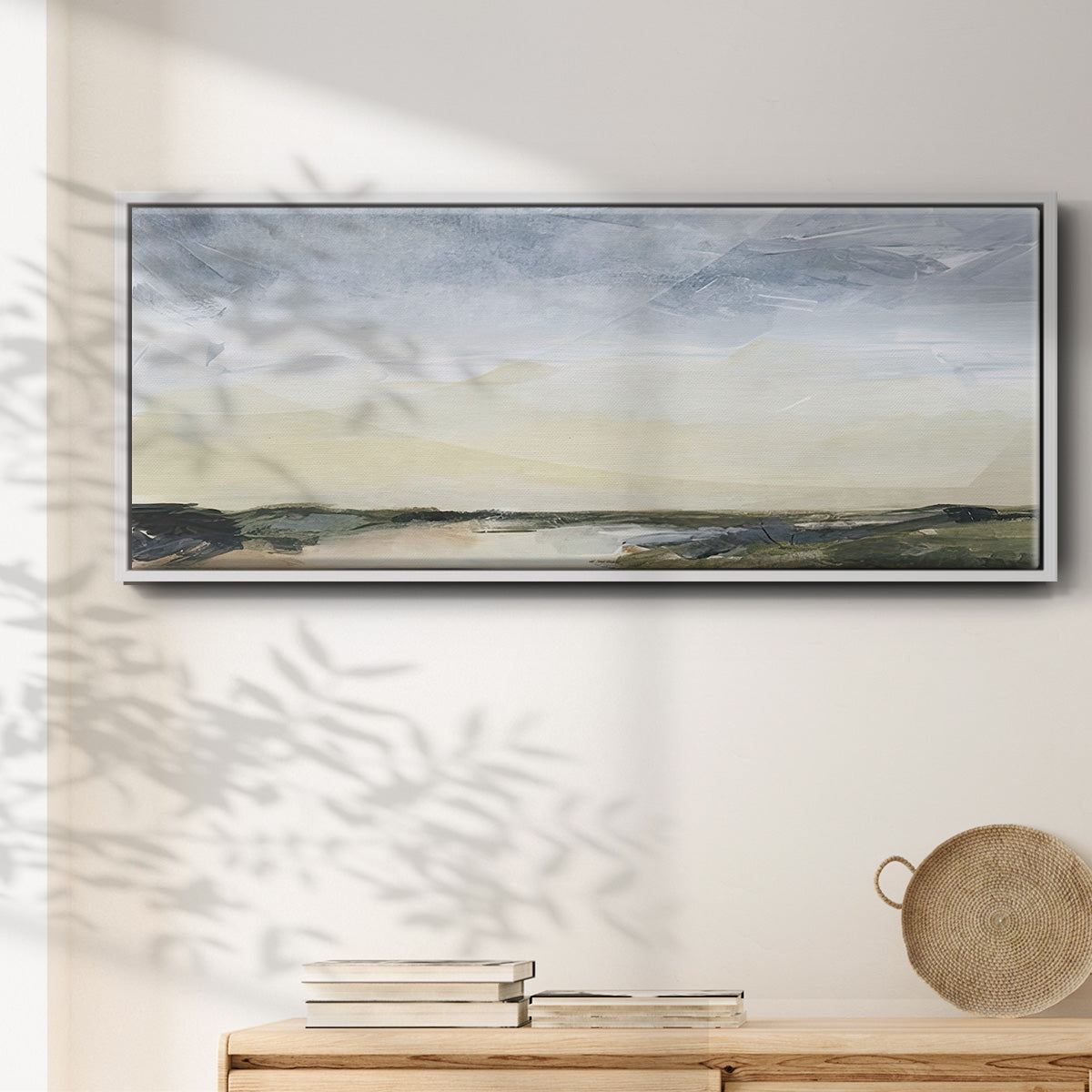 Green Ridge II - Floater Framed Canvas Print