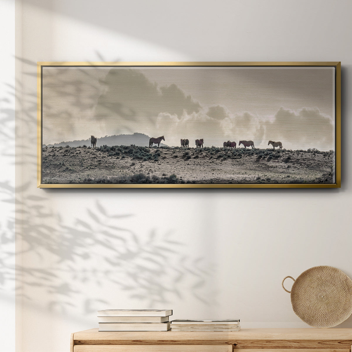 Wild Horse Ridge - Floater Framed Canvas Print