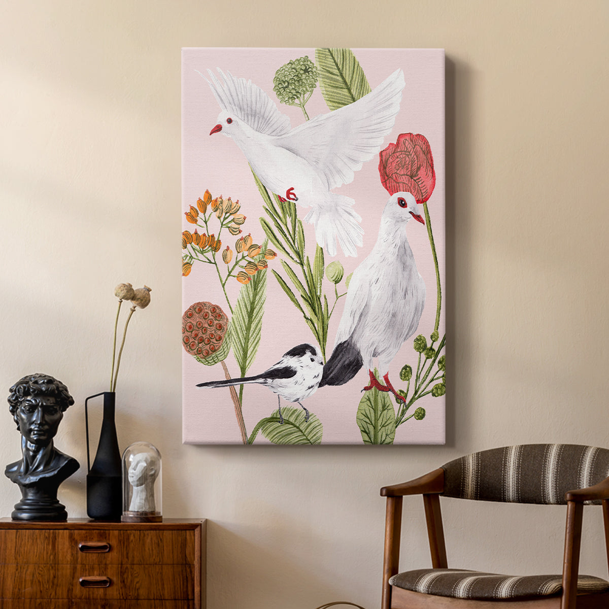 Birds in Motion I - Canvas Art Print