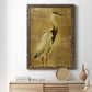 Gold Crane at Dusk I - Premium Canvas Framed in Barnwood - Ready to Hang