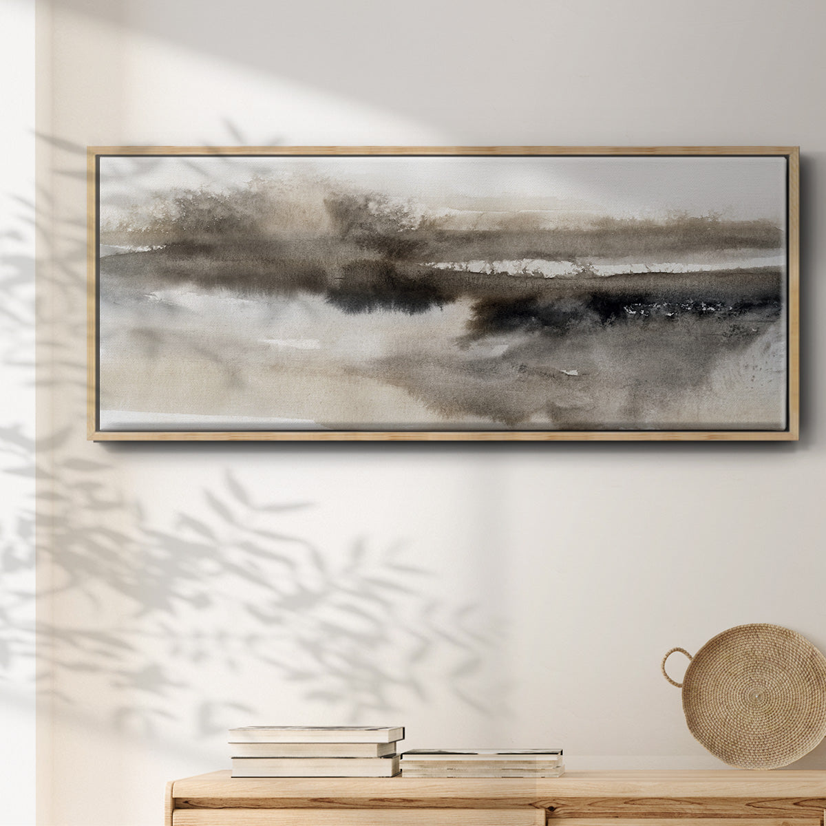 Serenity Lake - Floater Framed Canvas Print
