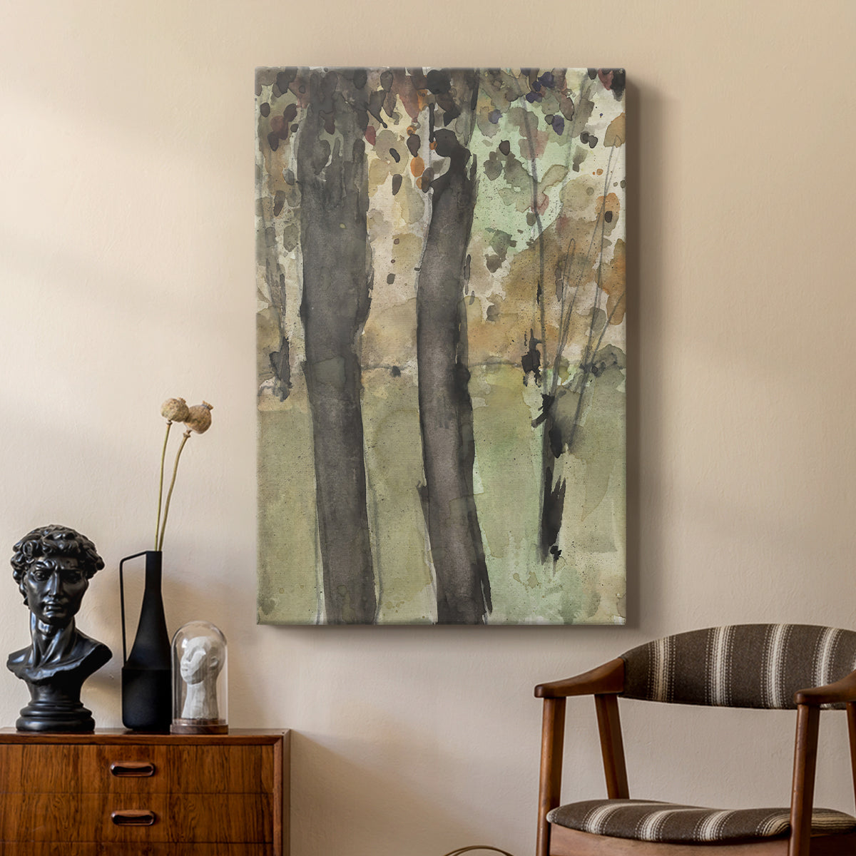 Under the Tree Confetti I - Canvas Art Print