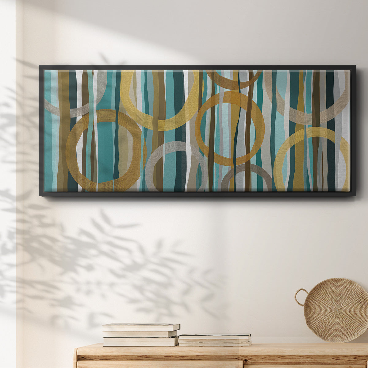 Autumn Trees I - Floater Framed Canvas Print