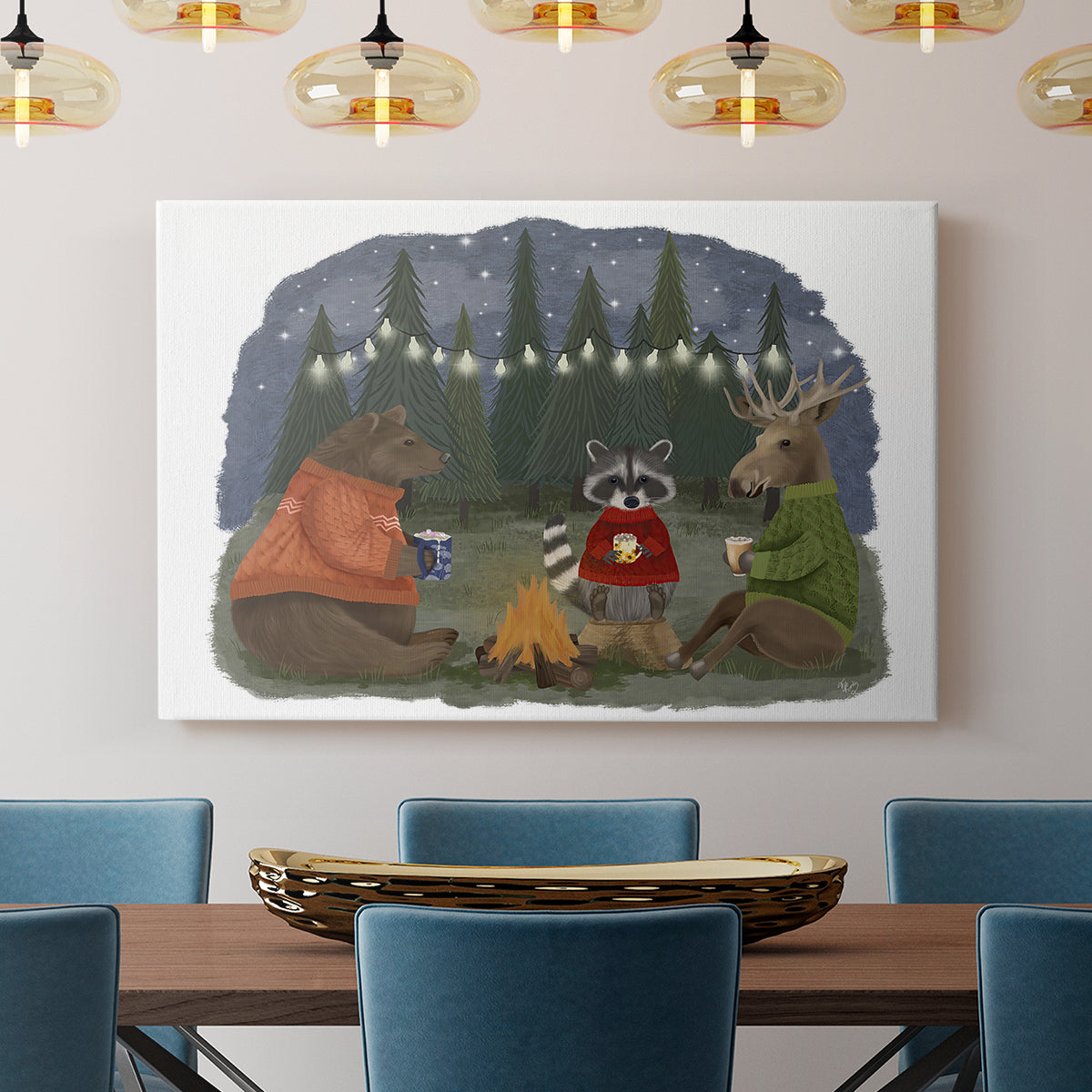 Campfire Hot Chocolate - Canvas Art Print