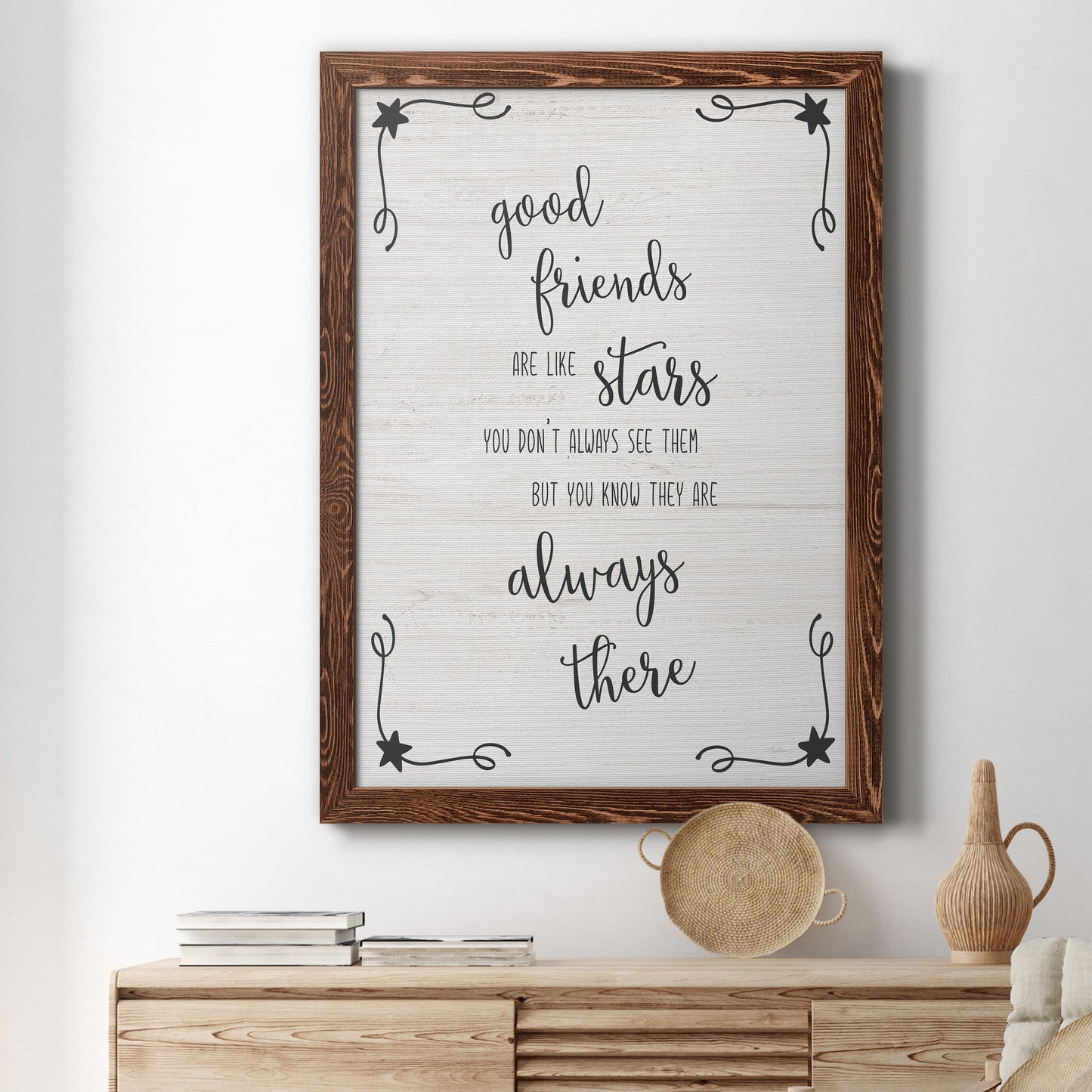 Always There - Barnwood Framed Canvas Print
