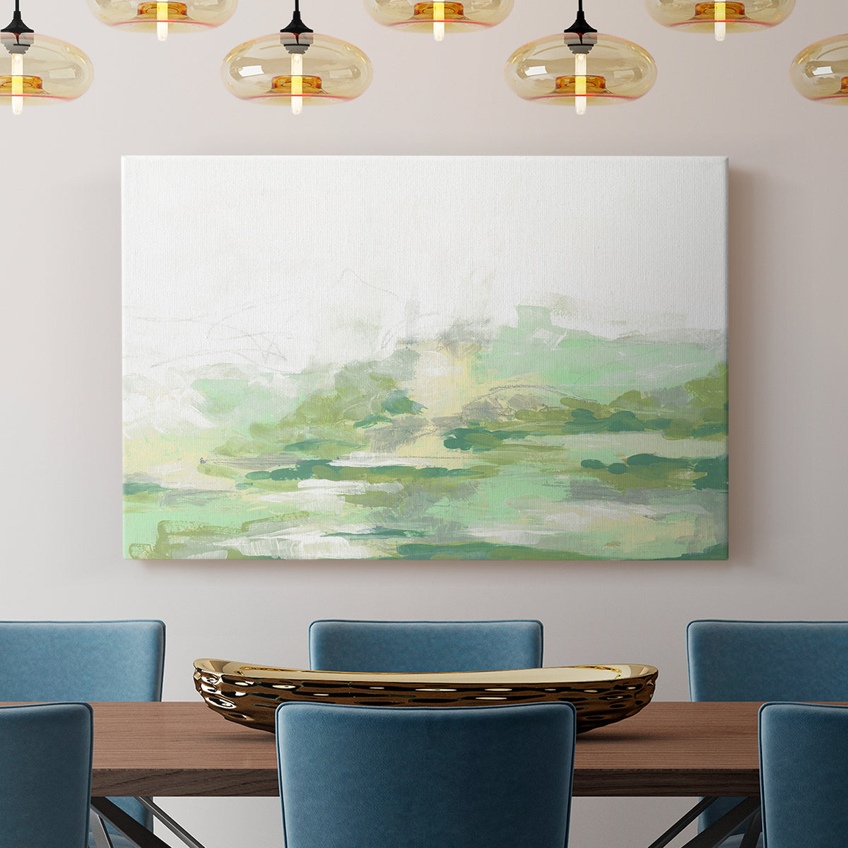 Green Mist Vista II - Canvas Art Print