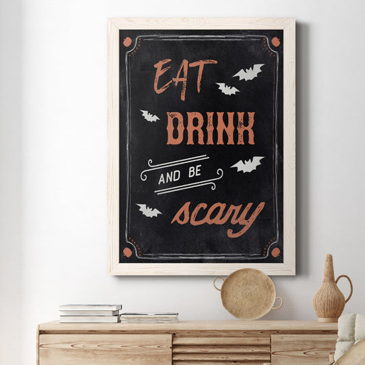 Be Scary - Premium Canvas Framed in Barnwood - Ready to Hang