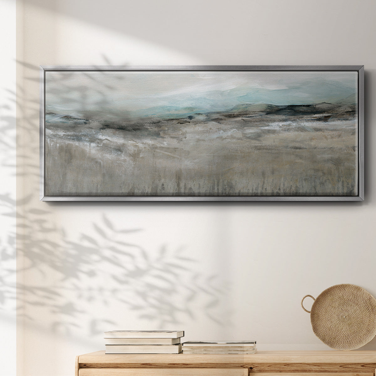 Distant Foothills - Floater Framed Canvas Print