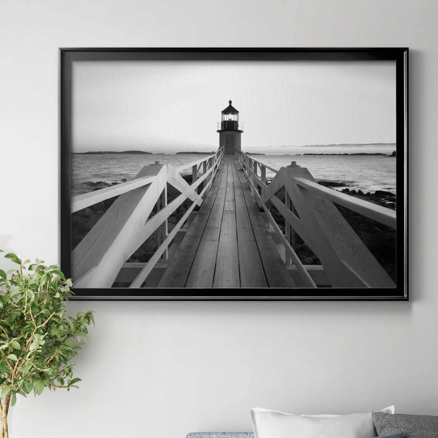 Marshall Point Lighthouse Premium Classic Framed Canvas - Ready to Hang