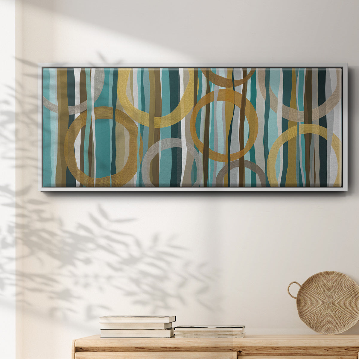 Autumn Trees I - Floater Framed Canvas Print