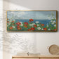 Through the Flowers - Floater Framed Canvas Print