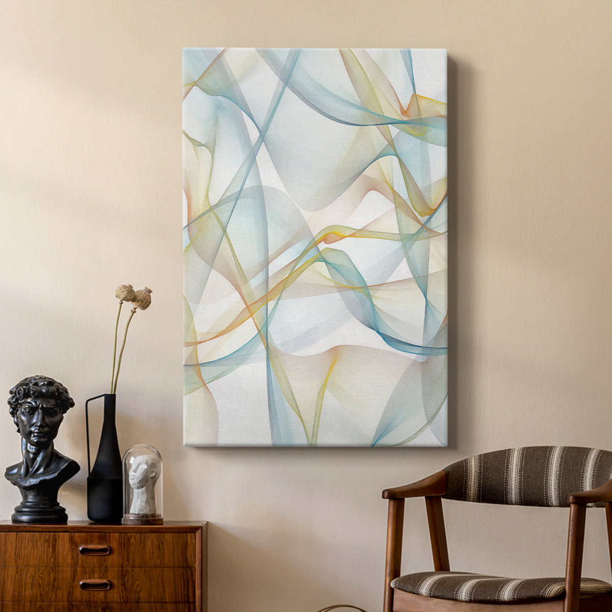 Curves and Waves IV - Canvas Art Print