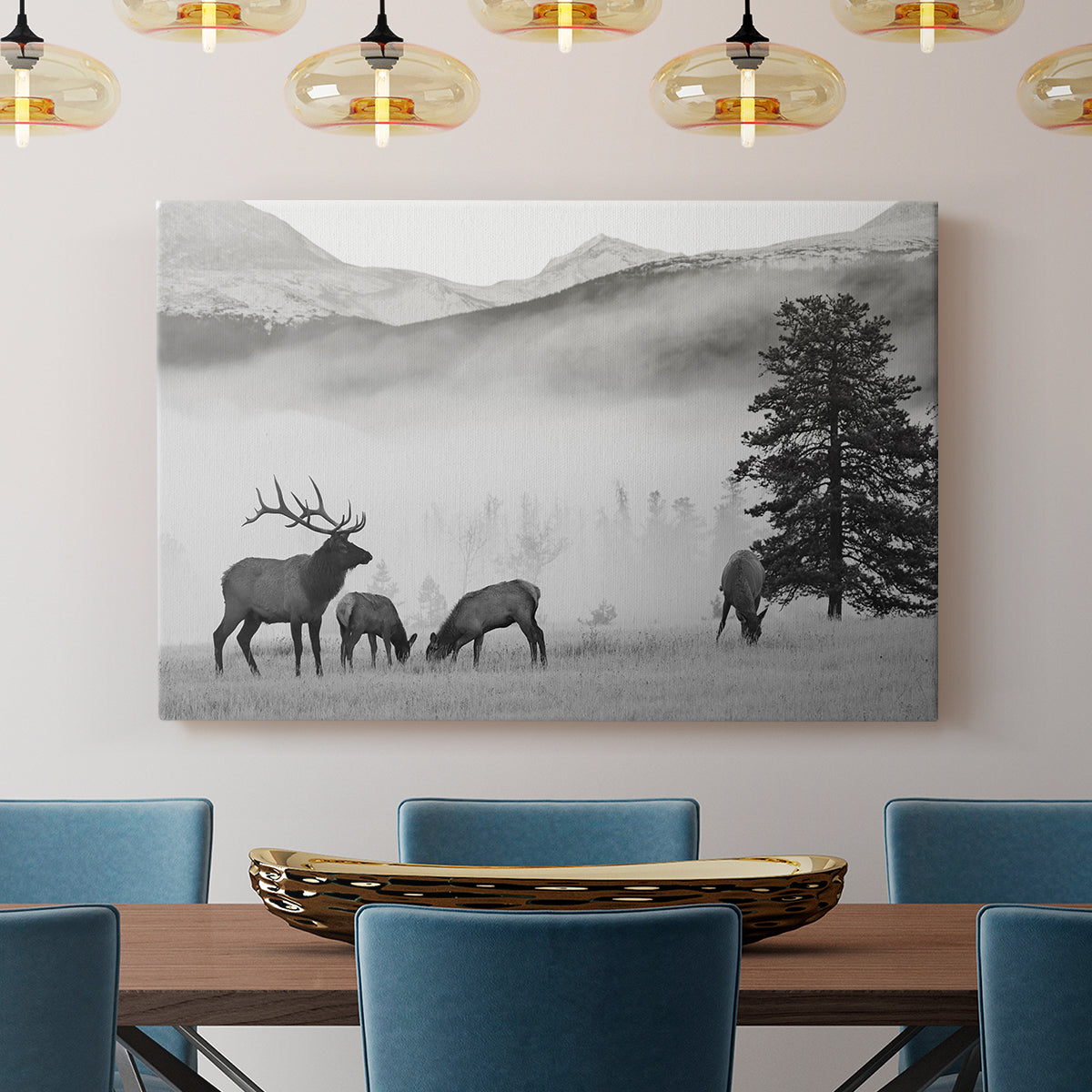 Mountain Elk - Canvas Art Print
