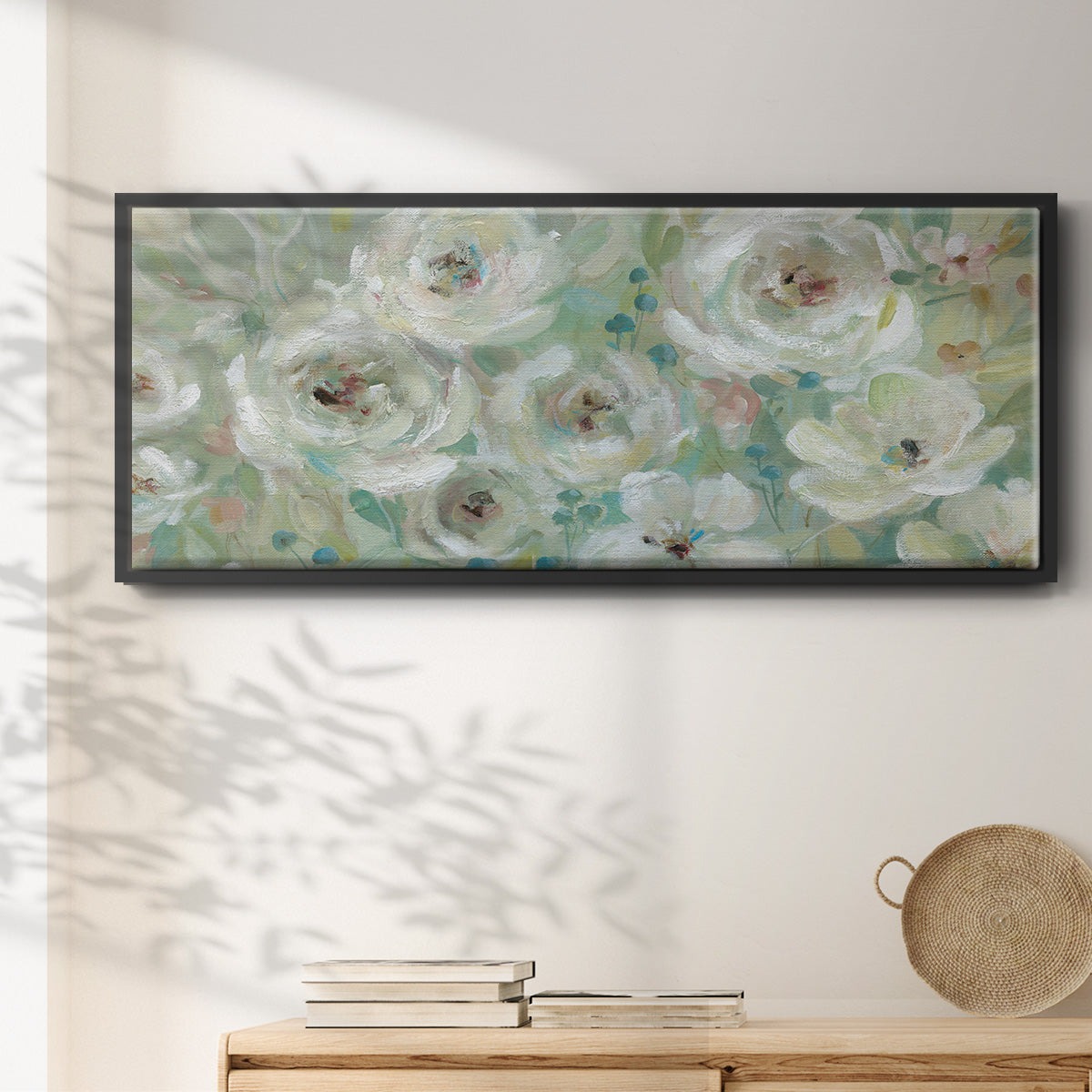 Pastel Symphony - Floater Framed Canvas Print