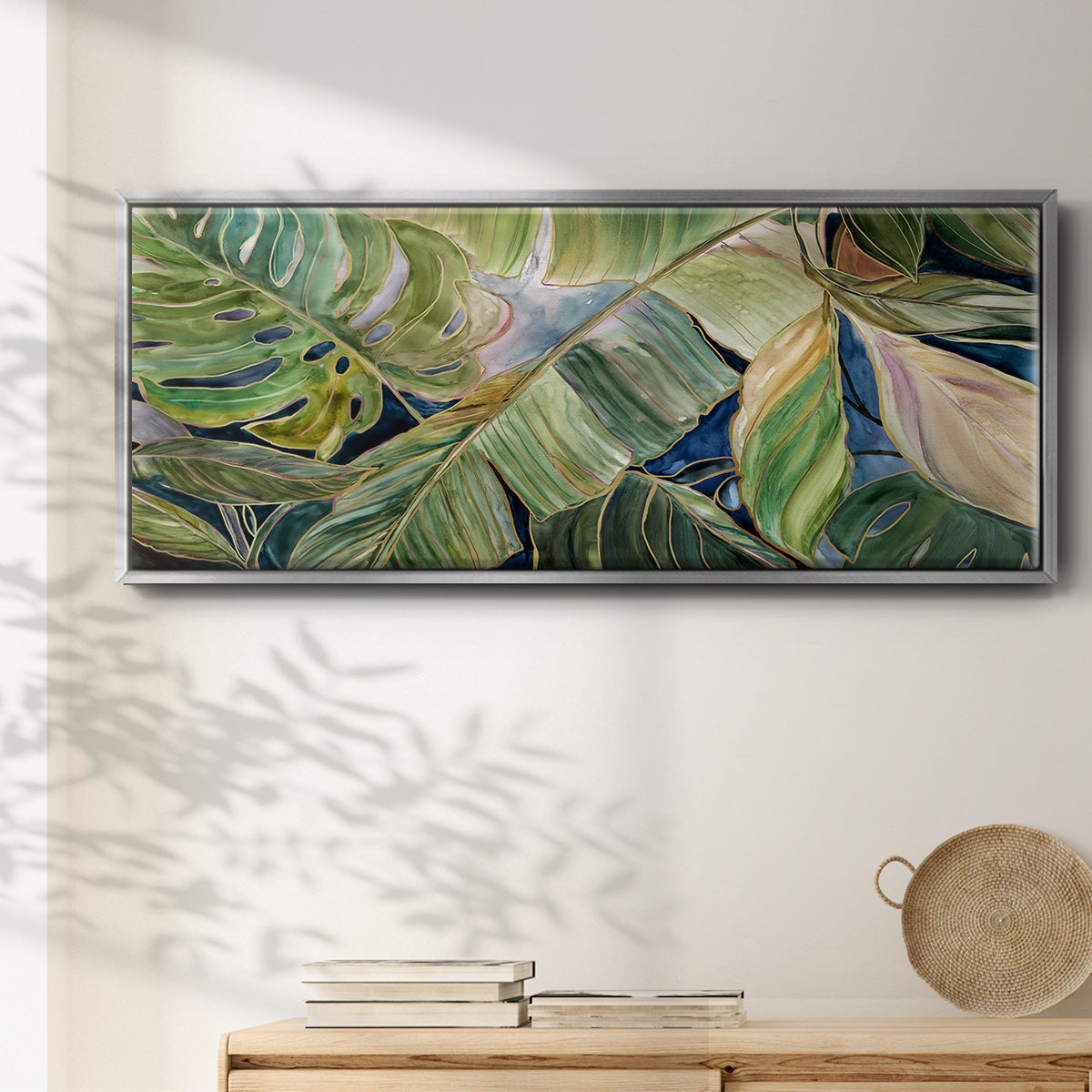Sun Tipped Tropicals - Floater Framed Canvas Print