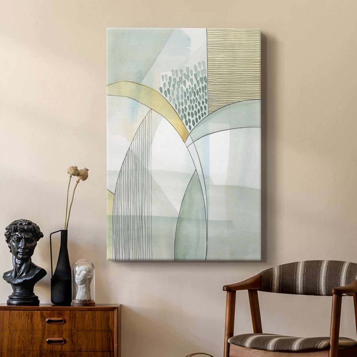 Mint Reflection I - Canvas Art Print